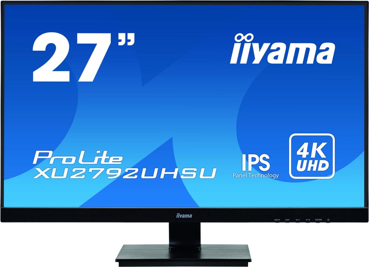 iiyama ProLite XU2792UHSU-B1 LED display 68,6 cm (27) 3840 x 2160 Pixels 4K Ultra HD Zwart