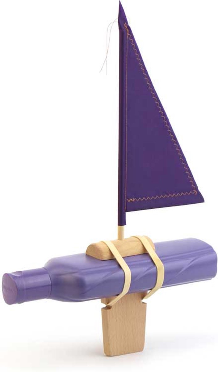 IKONIC - Flessenbootje - Floris Hovers - Paars zeil