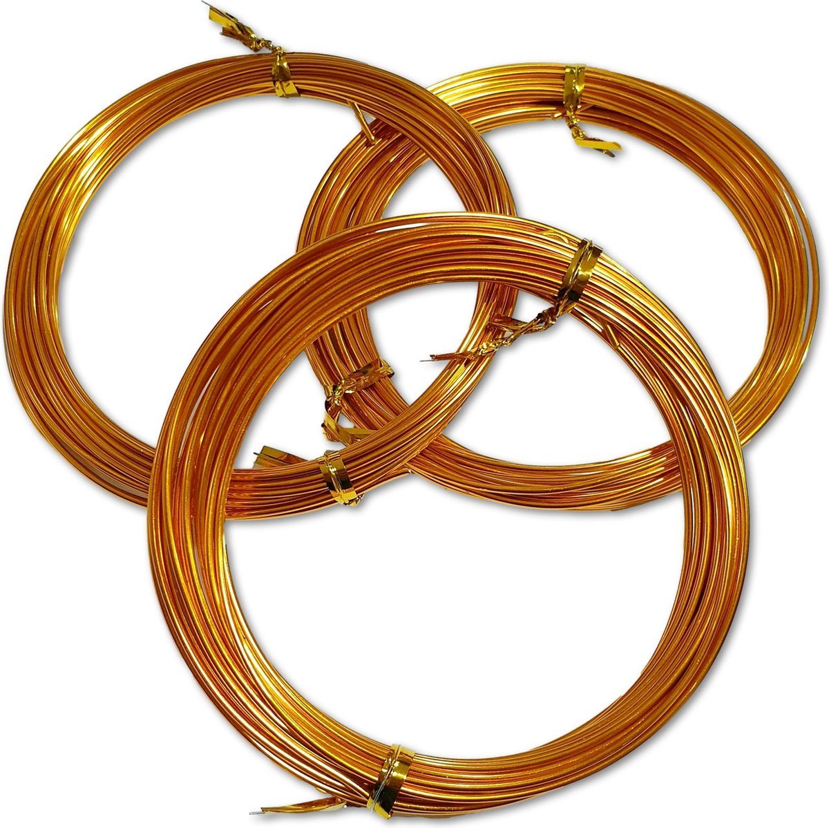 Ilènne - Aluminium draad - 1,5 mm - Oranje - 15 meter (3x 5 meter)