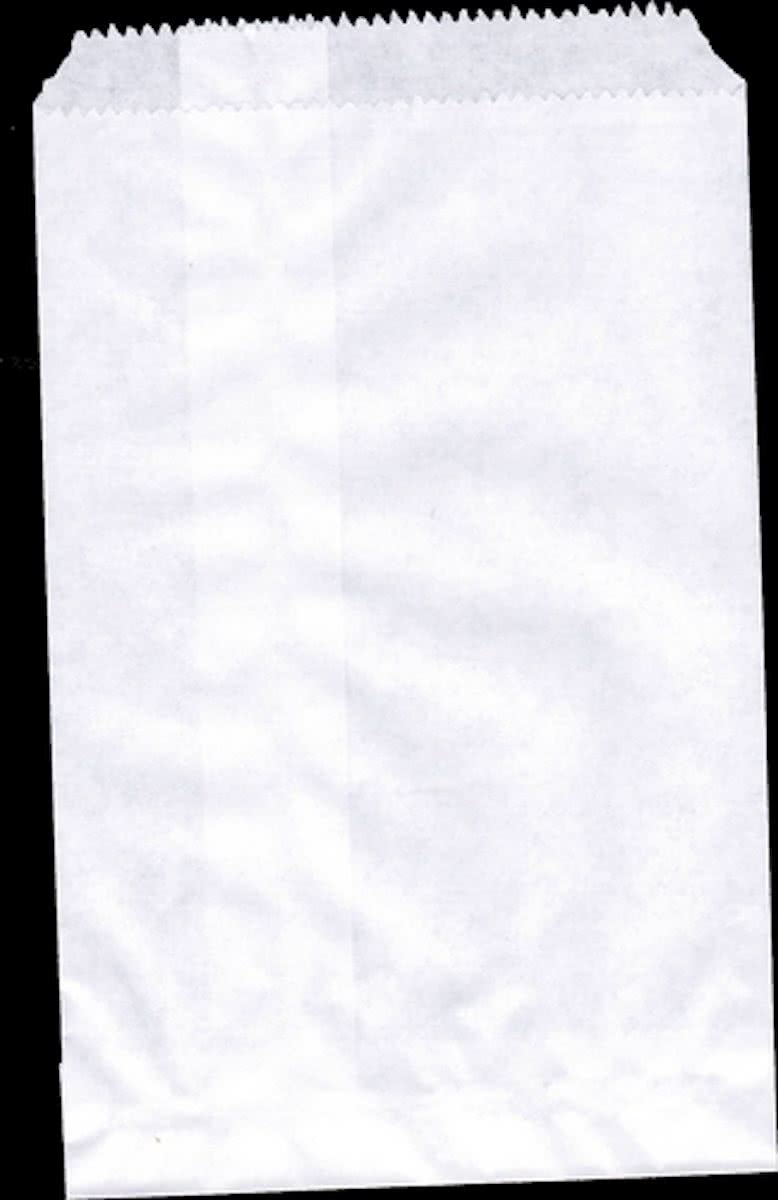 Papieren zakjes 10x16 cm wit 50 stuks