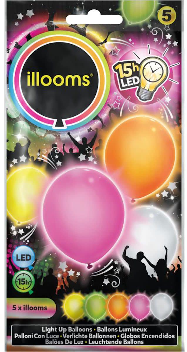 Illooms LED Ballonnen Zomer - 5 Stuks