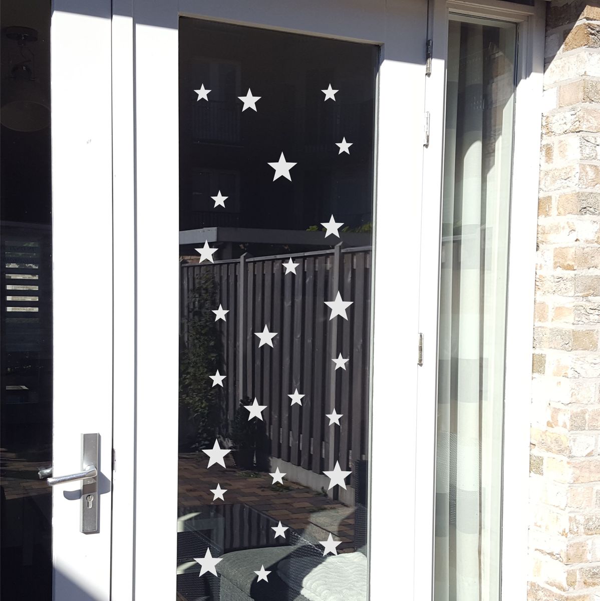 Statische raamsticker Sterren- HERBRUIKBAAR