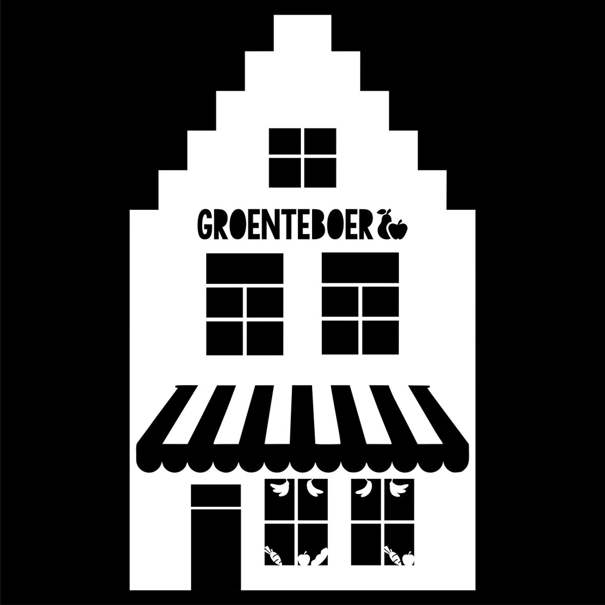 Uitbreiding Huisje Groenteboer, HERBRUIKBAAR - wit