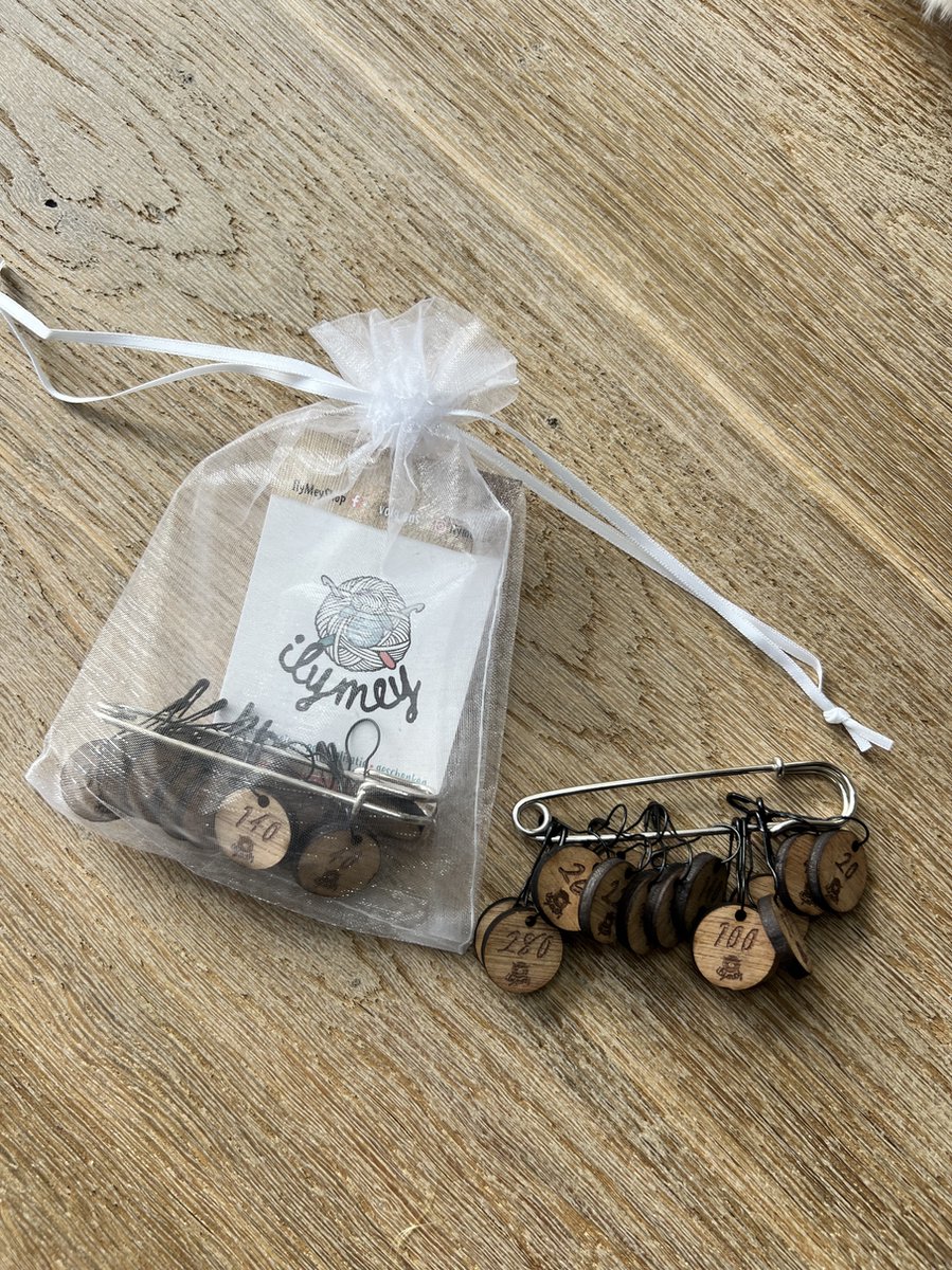 Opzetsteekmarkeerders - veelvouden van 20 - Haken - Breien - Benodigdheden - steekmarkeerders - Set van 10 stuks