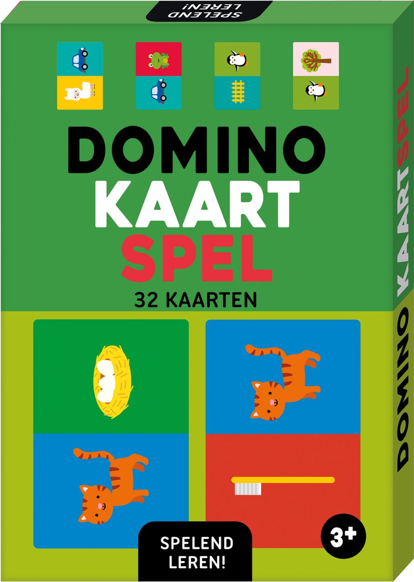 Image Books-Spelend leren-Domino Kaart spel- Green
