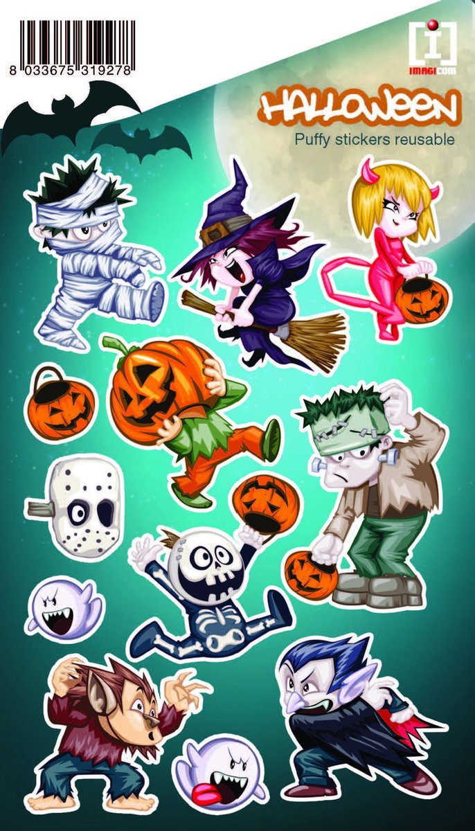   Stickervel Halloween Junior 19 X 11 Cm Pvc