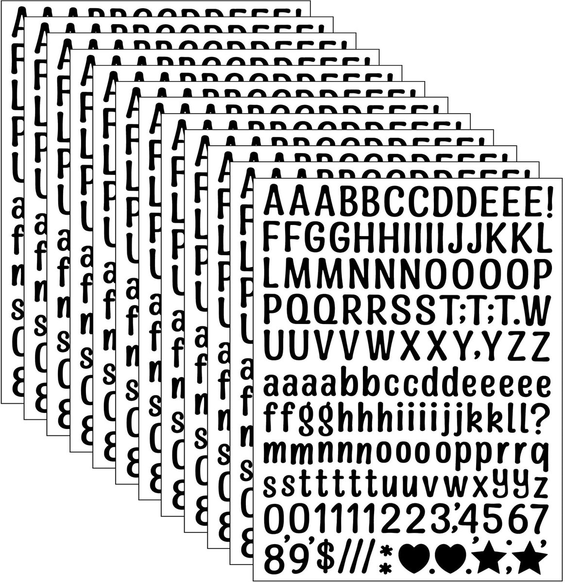 IMPERATORIS® 100 letterstickers Scrapbook Stickers voor Bullet/Bujo/Junk Journal - Planner/Laptop/Telefoon/Agenda Sticker - Voor Volwassenen en Kinderen
