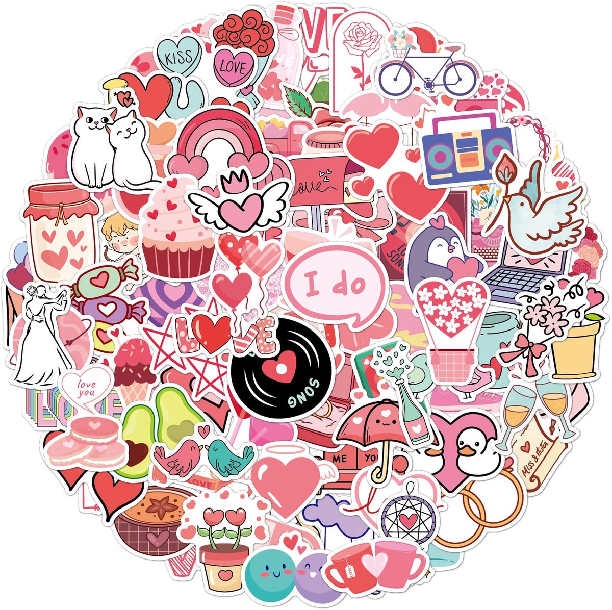 IMPERATORIS® 100 unieke Scrapbook Stickers voor Bullet/Bujo/Junk Journal - Planner/Laptop/Telefoon/Agenda Sticker - Voor Volwassenen en Kinderen