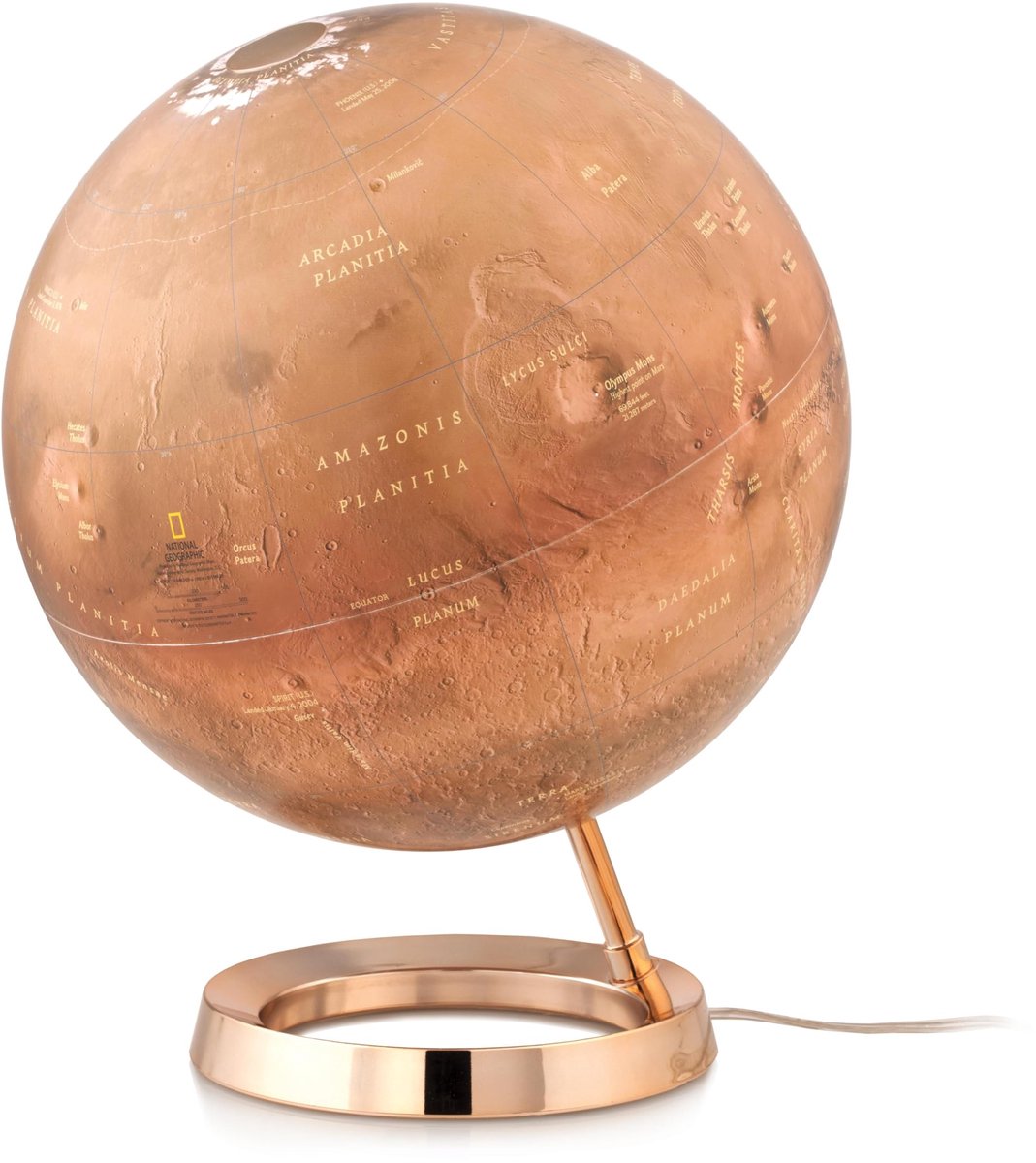 IMPERATORIS® Globe - Educatieve Wereldbol - Nauwkeurige Tijdzone voor Kinderen Leren - Aardrijkskunde Decor voor Klaslokaal en Huis - 32.2 x 31.7 x 35.1 cm - 1 stuk
