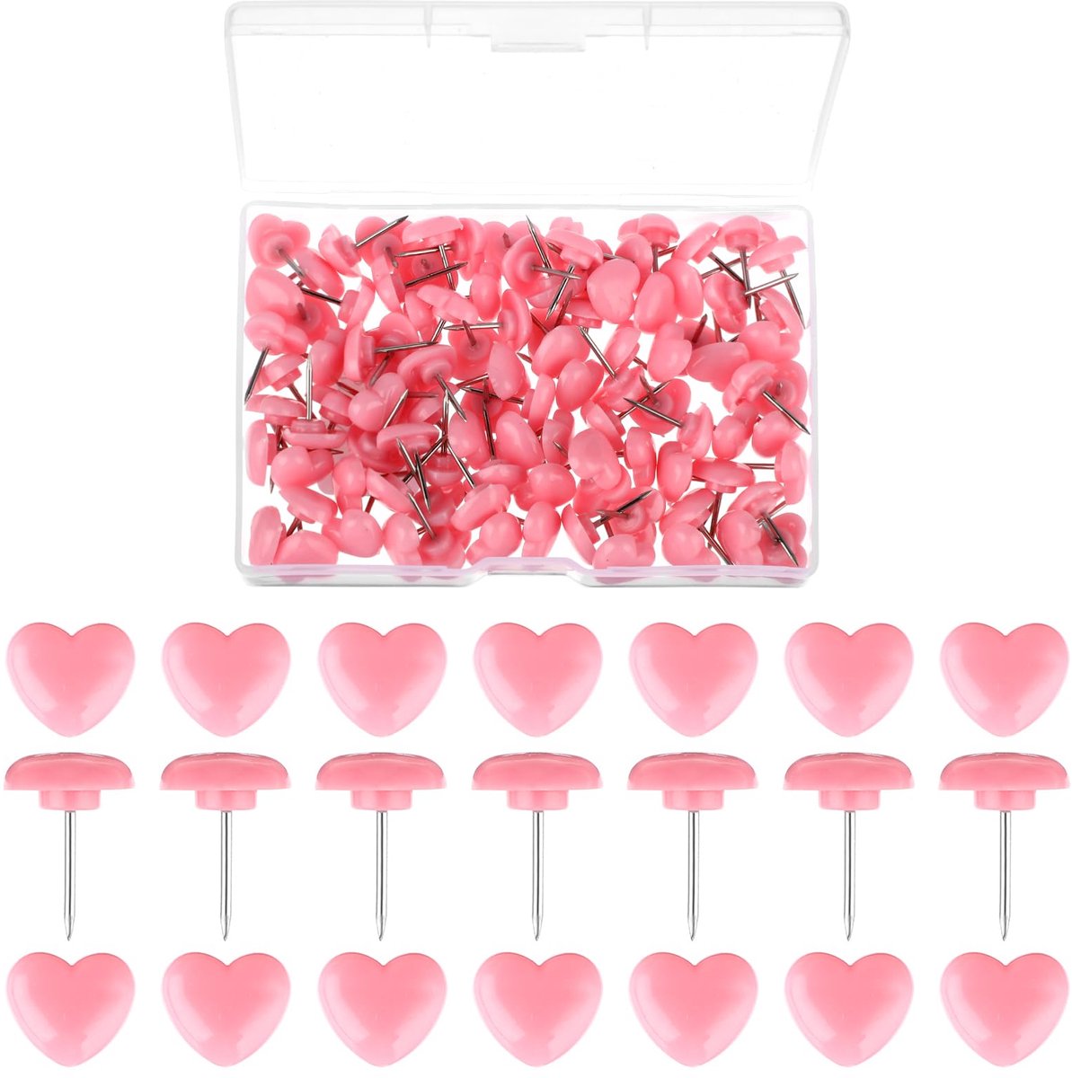 IMPERATORIS® Prikspelden - Ronde Kop-Spelden - Kaart Pushpins - Nagelspelden - Gekleurde Kop Punaises - Voor Doe-het-zelf Wandkaarten - Bulletin Board - Creatieve en Kleurrijke Prikspelden voor Hangtacks - 100 Stuks