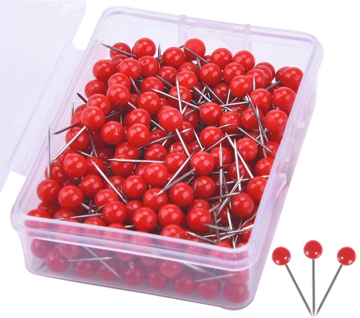 IMPERATORIS® Prikspelden - Ronde Kop-Spelden - Kaart Pushpins - Nagelspelden - Gekleurde Kop Punaises - Voor Doe-het-zelf Wandkaarten - Bulletin Board - Creatieve en Kleurrijke Prikspelden voor Hangtacks - 200 Stuks