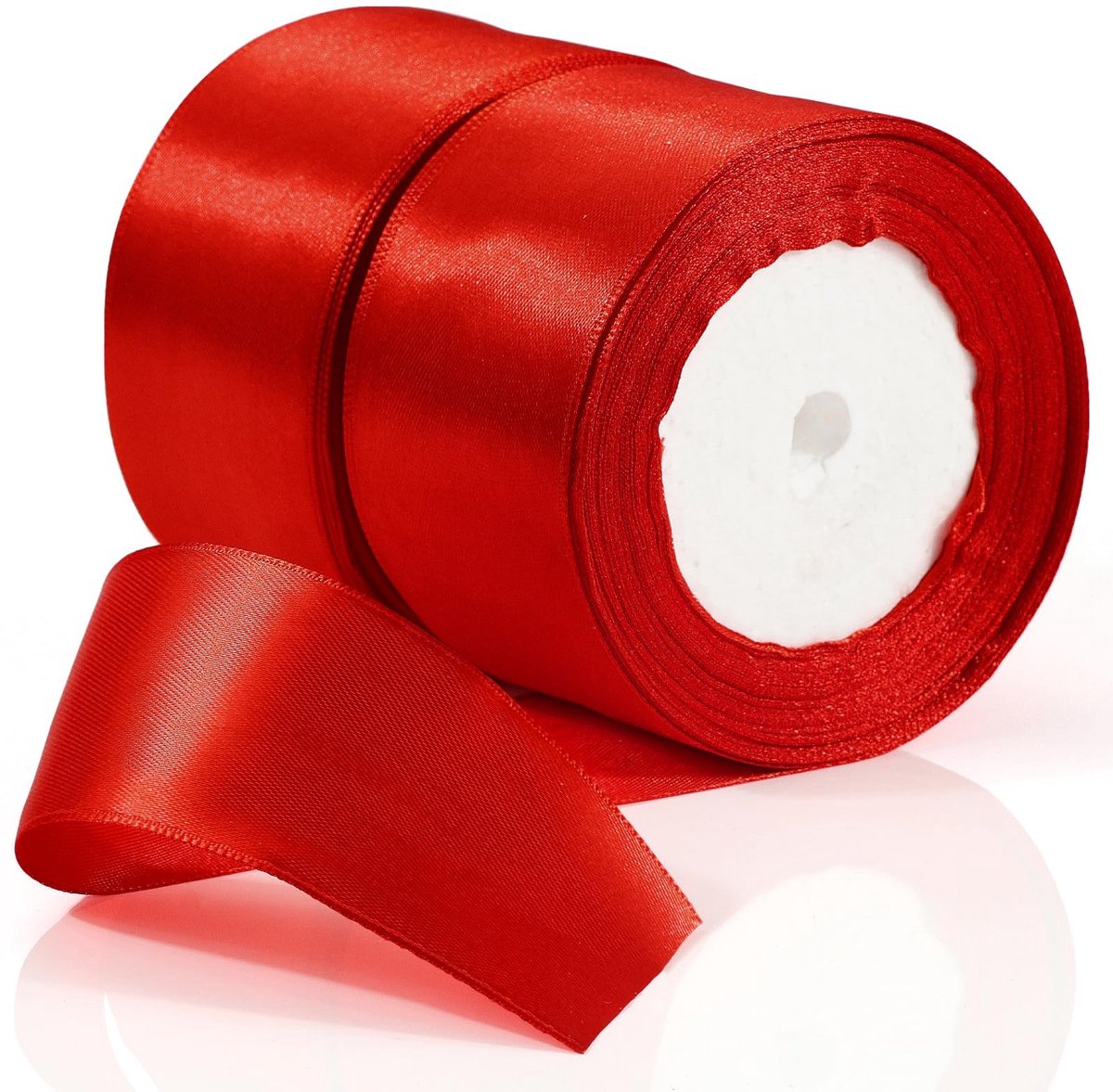 IMPERATORIS® Satijn/Cadeau Lint 50mm - Satijnlint - rood - Rol van 23m