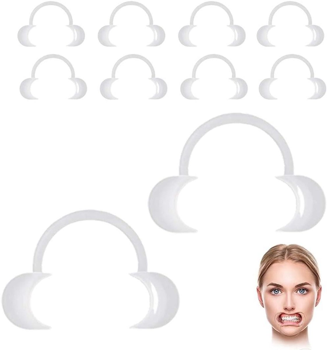 10 stuks mondstuk wangspreider voor mond C-vormige mond wordt gebruikt bij tandchirurgie en in salons