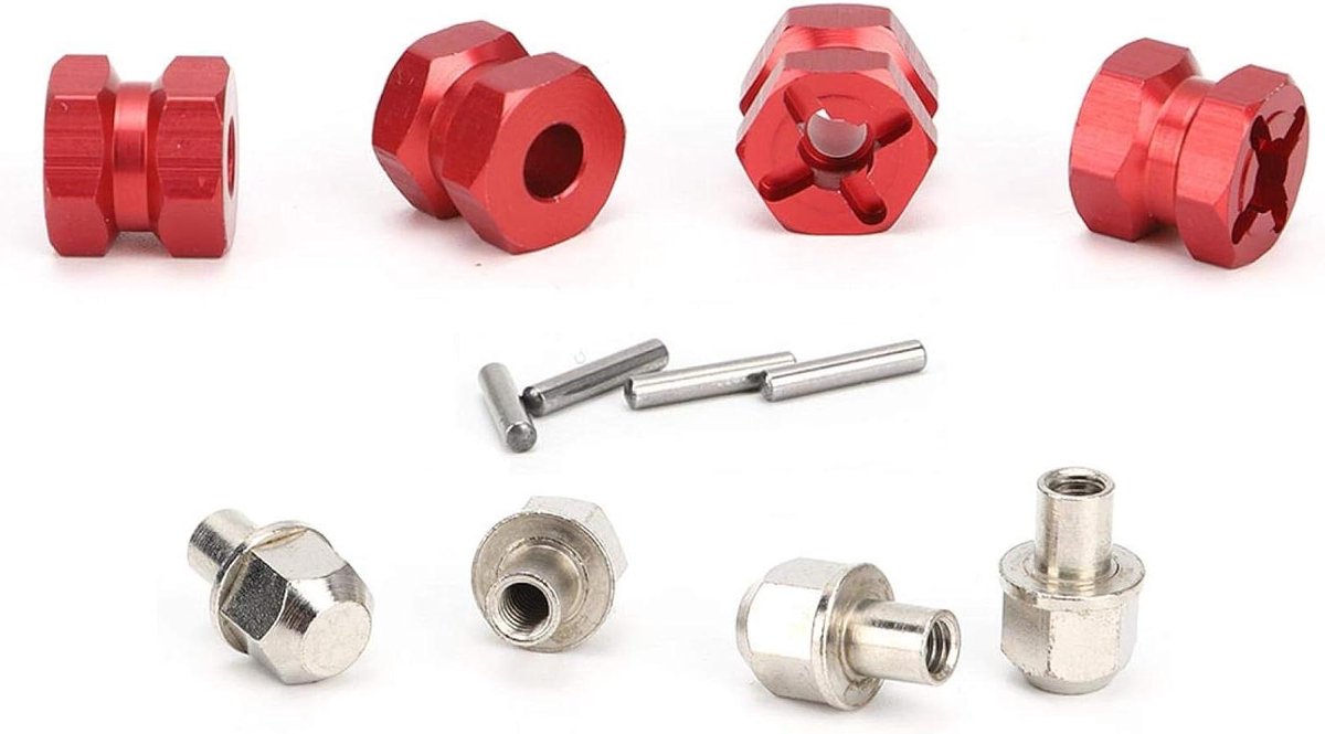 12mm Zeskant RC Hub Adapter voor Traxxas Hsp Redcat Crawler - Metaal - RC Auto Onderdeel