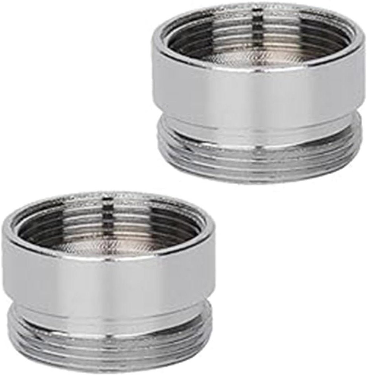 2 stuks metalen kraanadapters voor waterreiniger en kraanbeluchter aansluiting