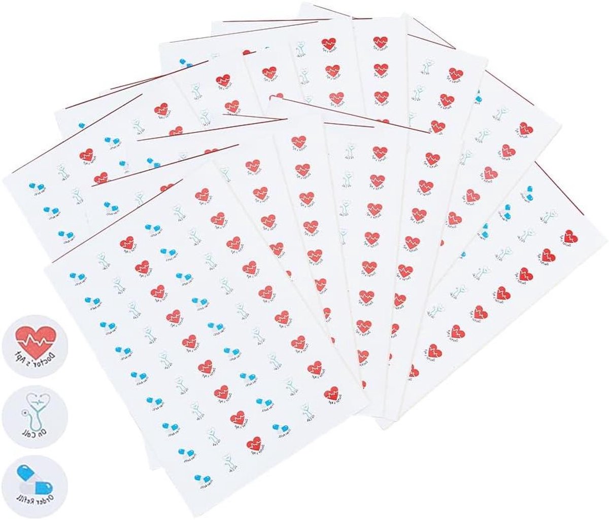 20 vellen verpleegkundige planner stickers voor dokter thema - Leuke en esthetische medische papieren stickers voor kalender, laptop en knutselen