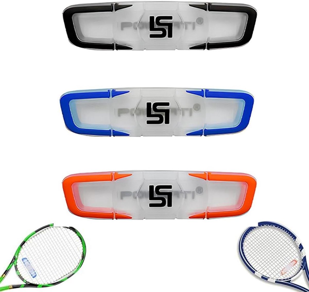 3 stuks trillingsdempers voor tennisrackets - Siliconen dempers voor optimale grip