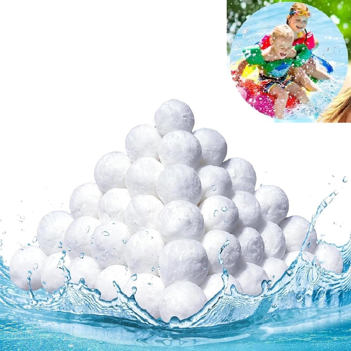 Filterballen 300 g - Vervangen 10 kg filterzand - Geschikt voor zwembad en aquarium - Zwembadfilterinstallaties