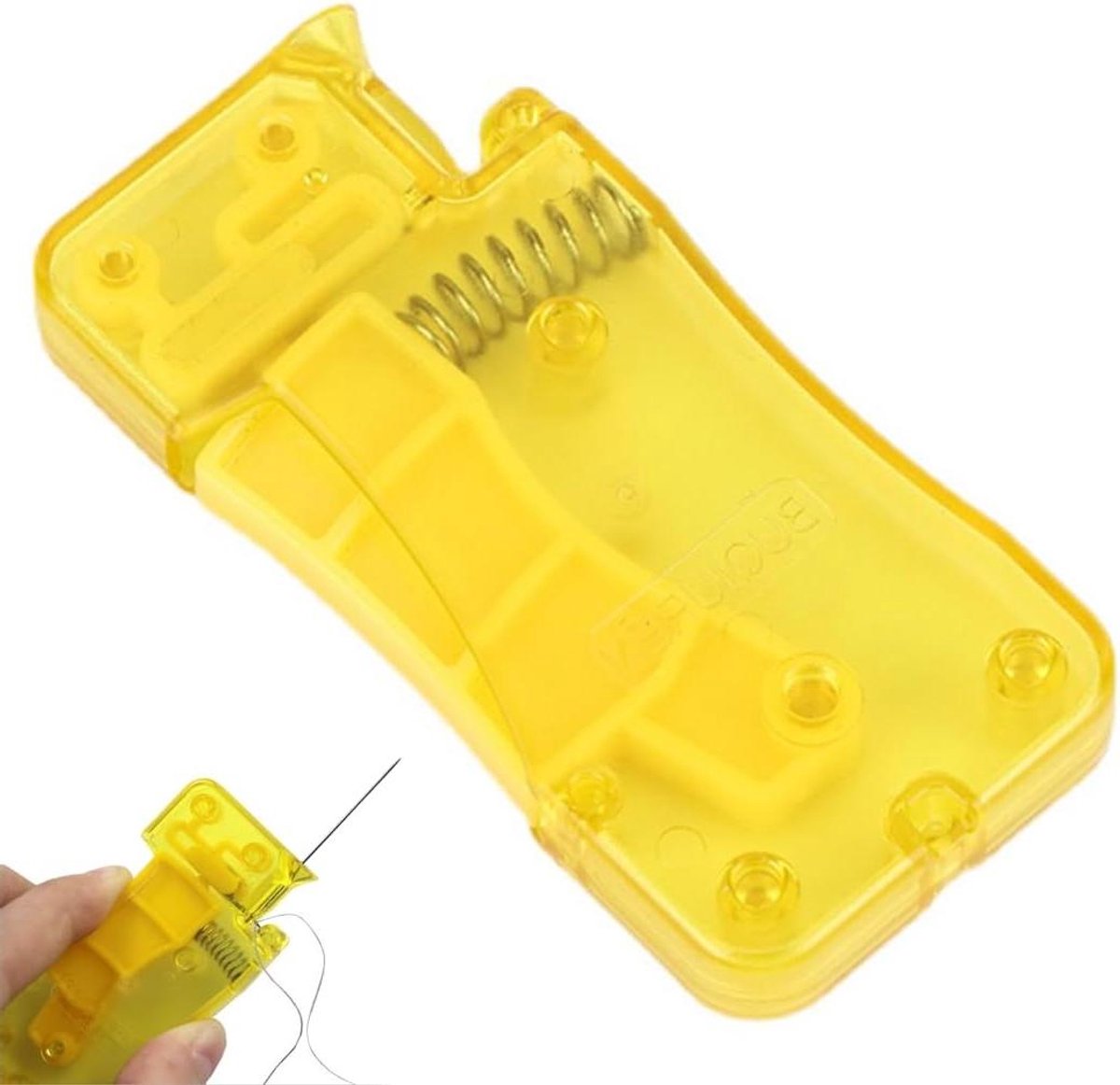 Gele automatische naaldinrijger voor handwerk