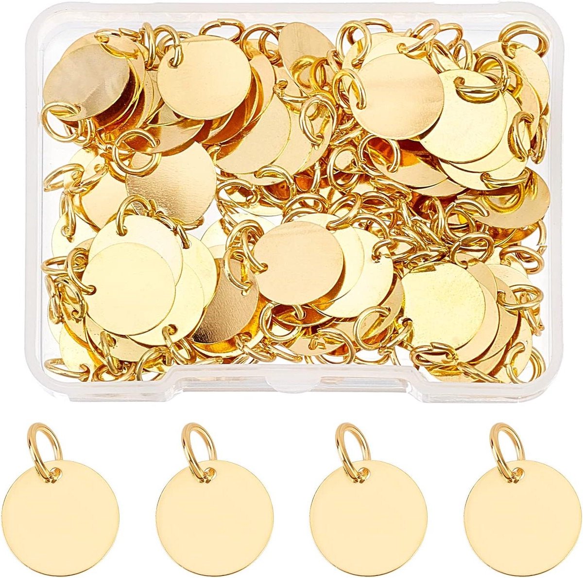 Stempelen blanco tag traan hart platte ronde bedels hangers kleine sierlijke bedels voor doe-het-zelf ketting armband oorbel sieraden maken van messing.