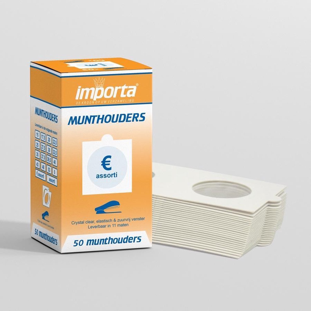 Importa Munthouders om te nieten EUR assortiment - 50 stuks