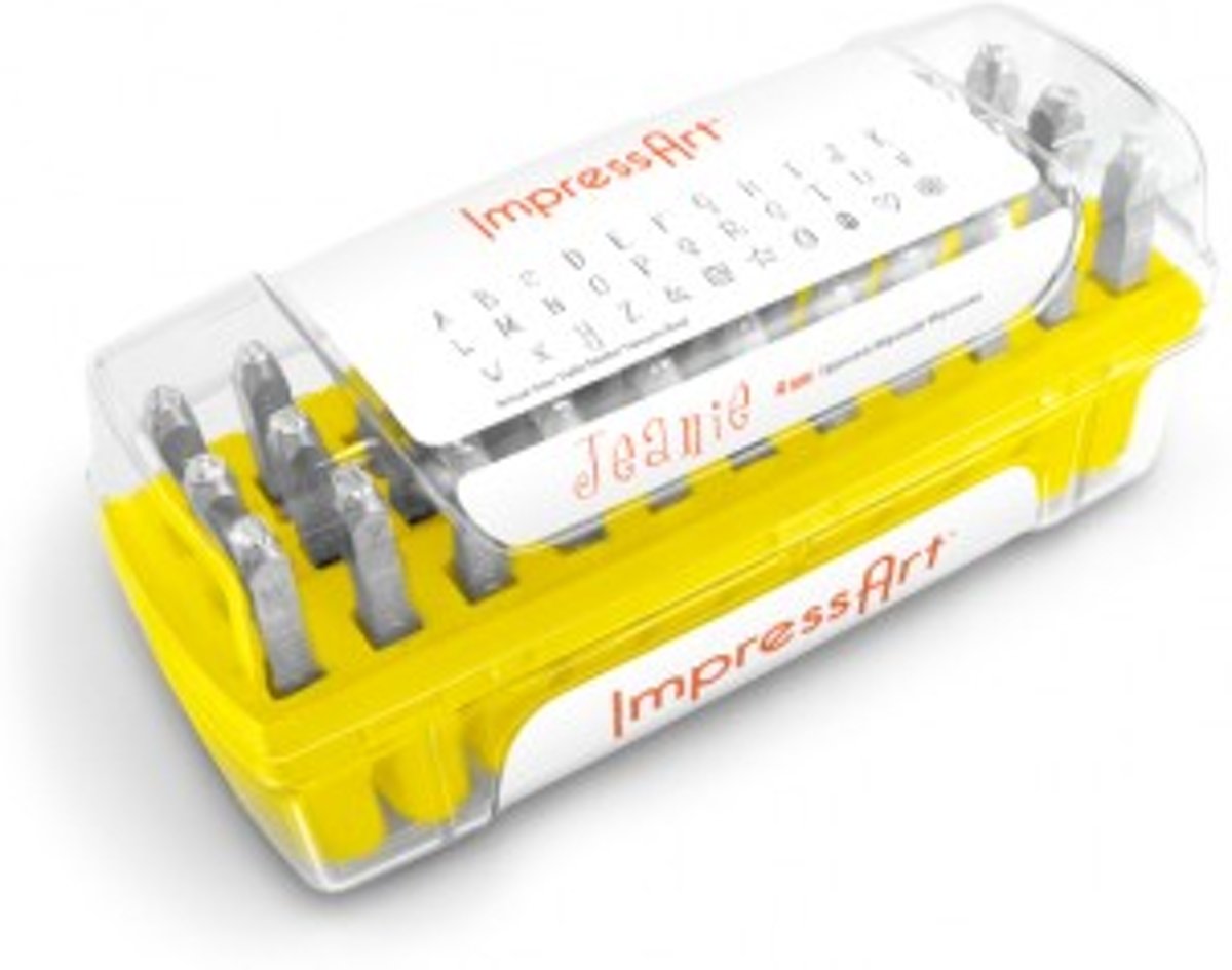 Impress Art Embossing Stempels Jeanie Hoofdletters