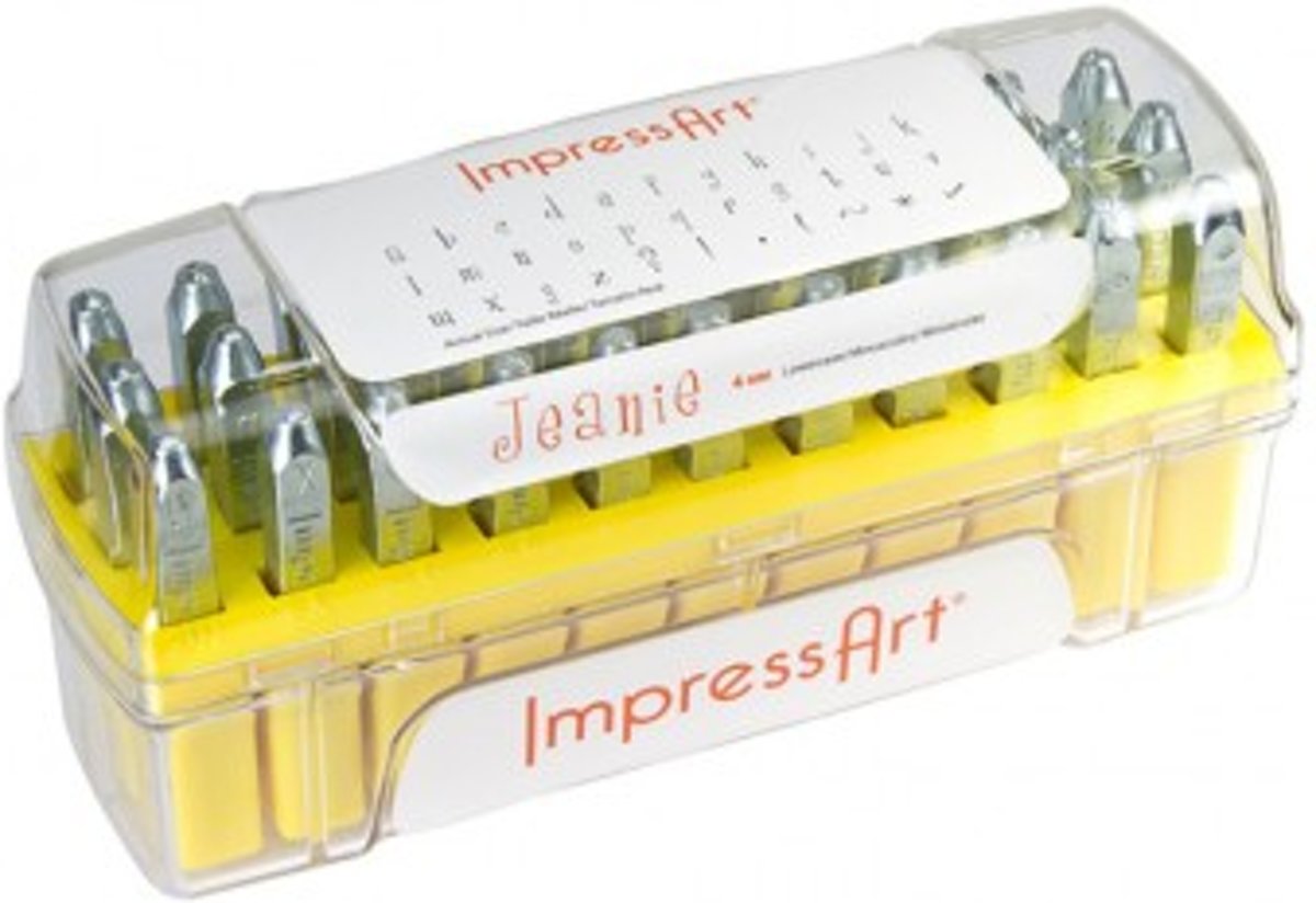 Impress Art Embossing Stempels Jeanie Kleine Letters