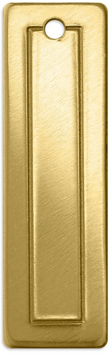 Impressart Koper Label 4,5 X 1,1 Cm 4 Stuks Goud