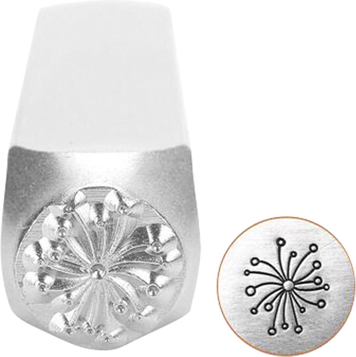 Impressart Embossing Stempel Zilver 6 Mm Paardenbloem