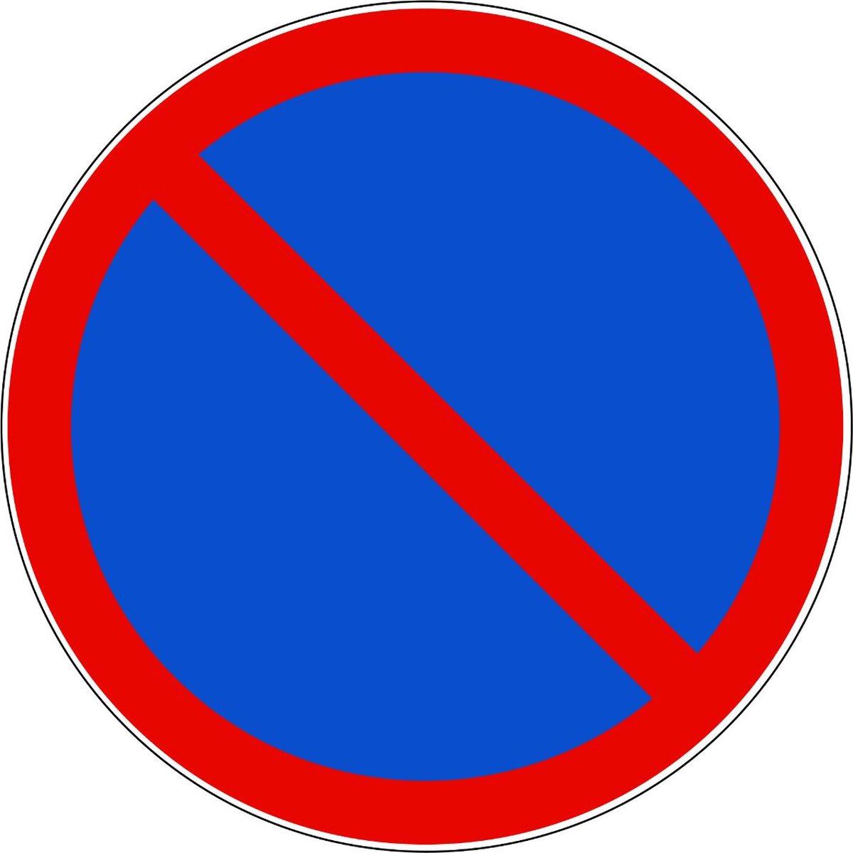 Parkeren verboden sticker 30cm - Sticker niet parkeren - Verbodssticker - Parkeerverbod stickers - Sticker voor binnen en buiten