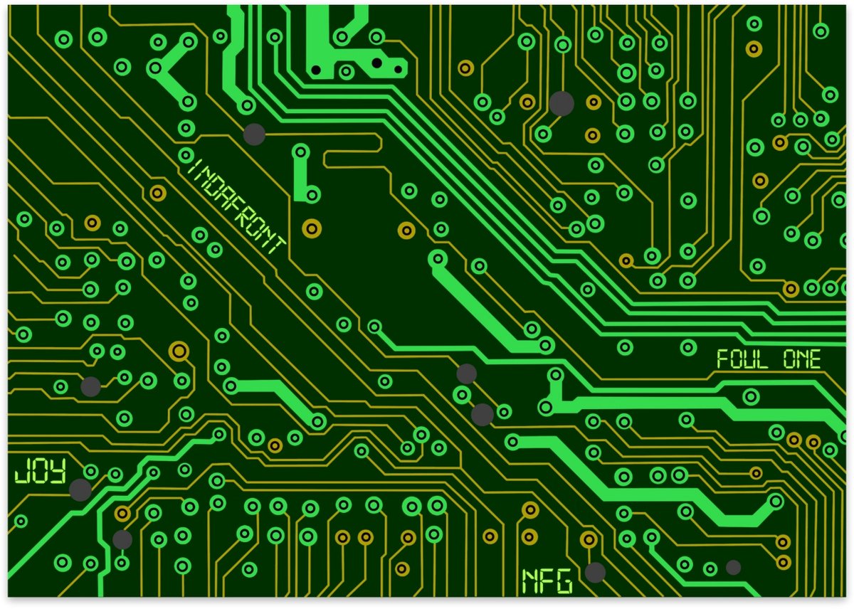 Circuit Board Stickers - 50 stuks