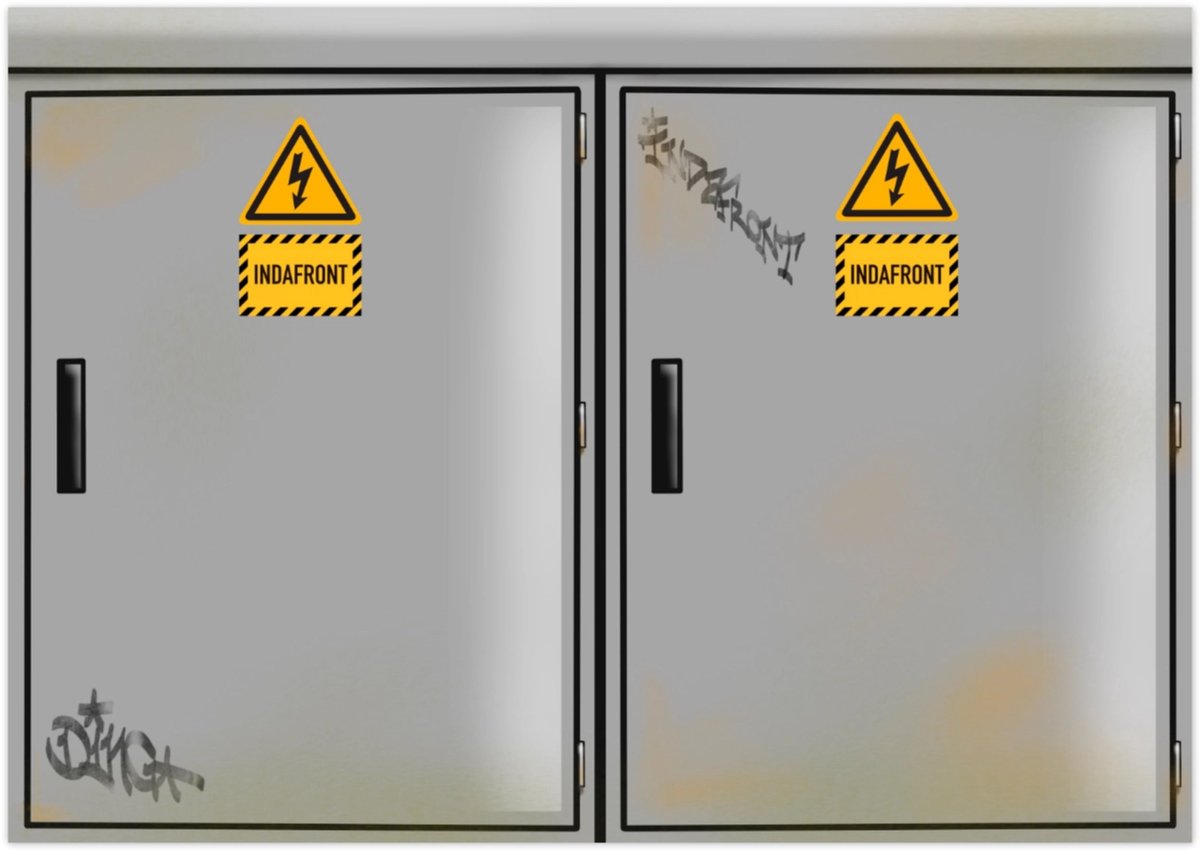 Electricity Box Graffiti Stickers - 50 stuks