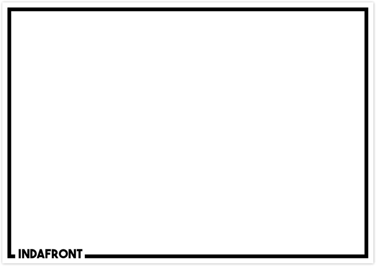 Line Border Stickers Black - 50 stuks