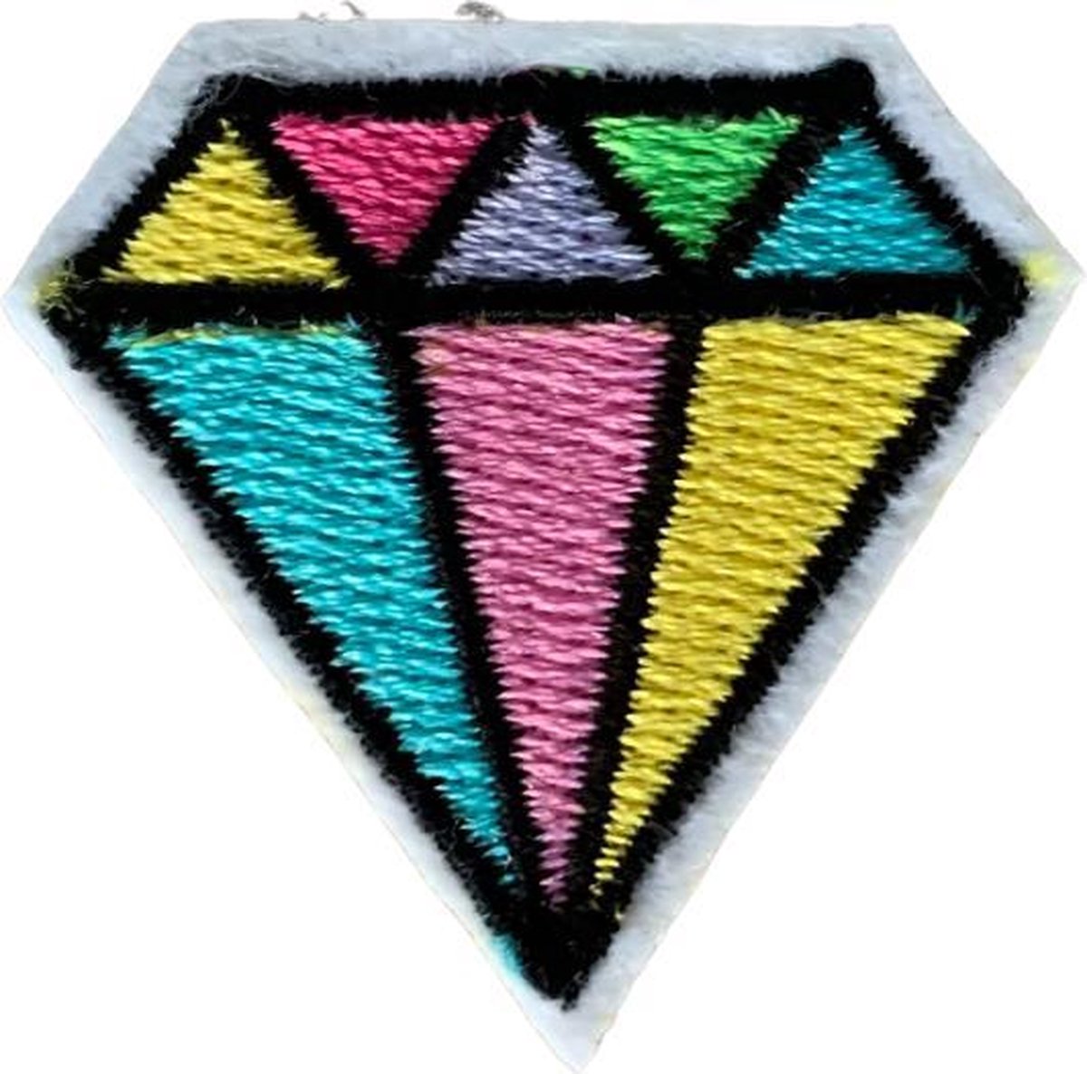 Diamant strijk embleem - patch - patches - stof & strijk applicatie