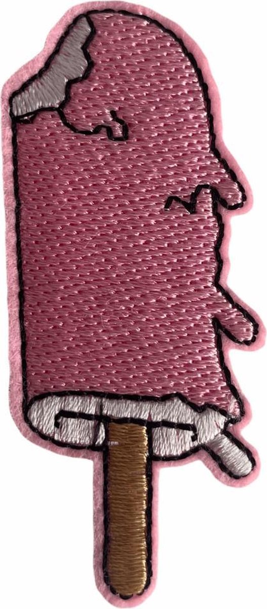 Ijsje - Ijsco strijk embleem - patch - patches - stof & strijk applicatie