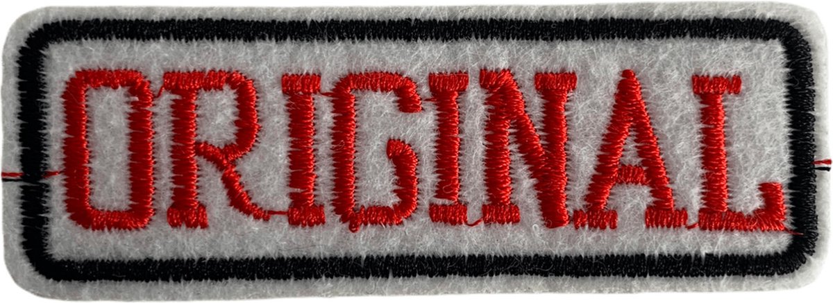 Original Rood Wit strijkapplicatie strijk embleem - patch - patches - stof & strijk applicatie