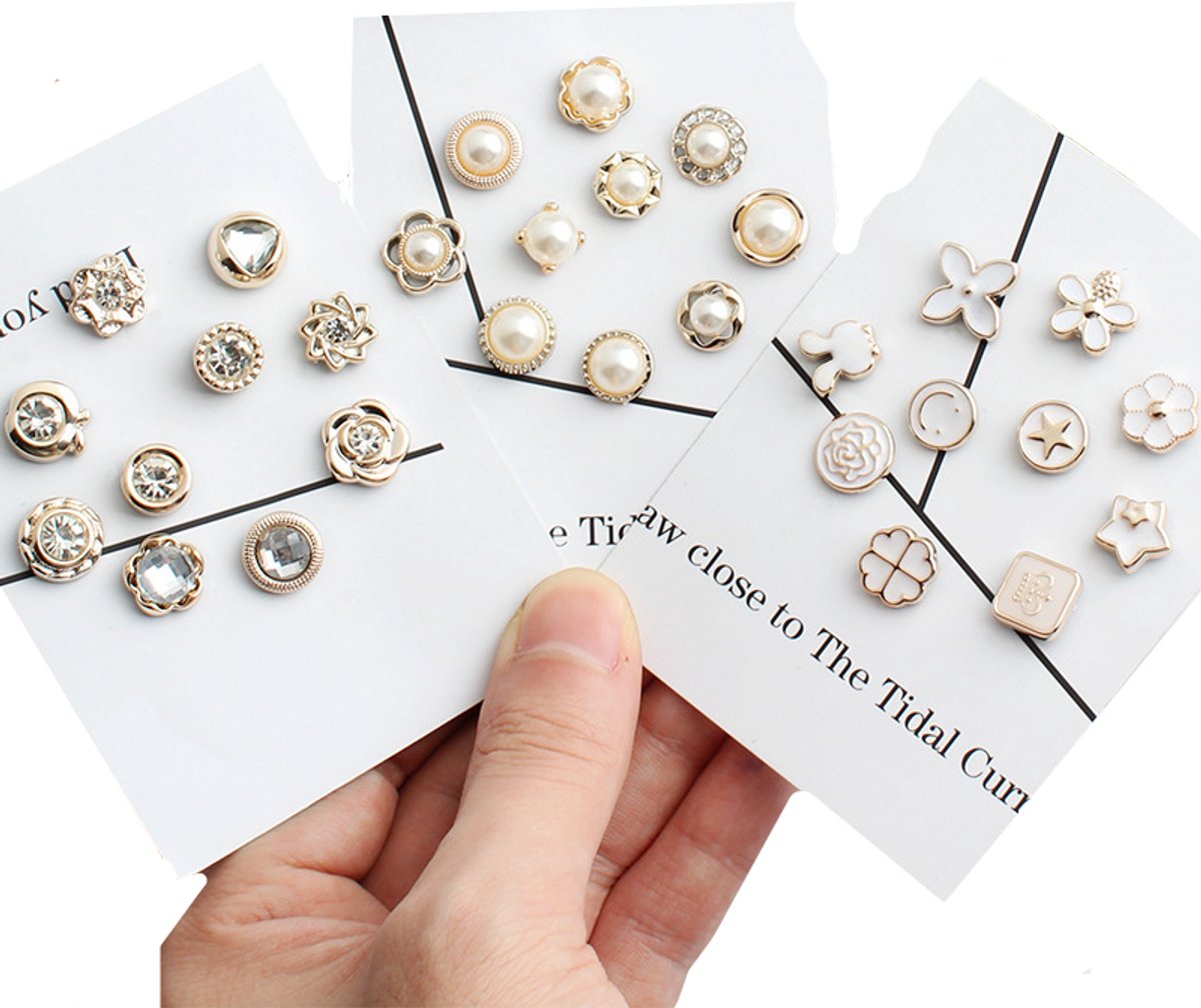 Brocheknopen brochespelden 30 stuks