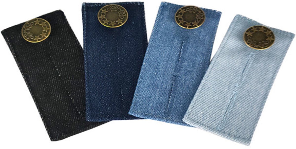 Broek jeans taille verlenger knoop verlenger 4-pack