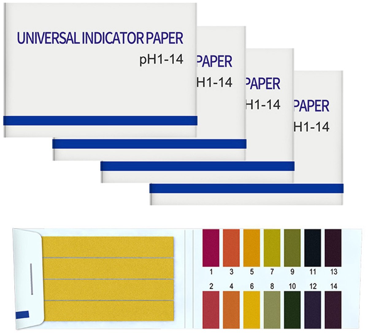 Lakmoespapier voor pH-test (1-14) 320 teststrips