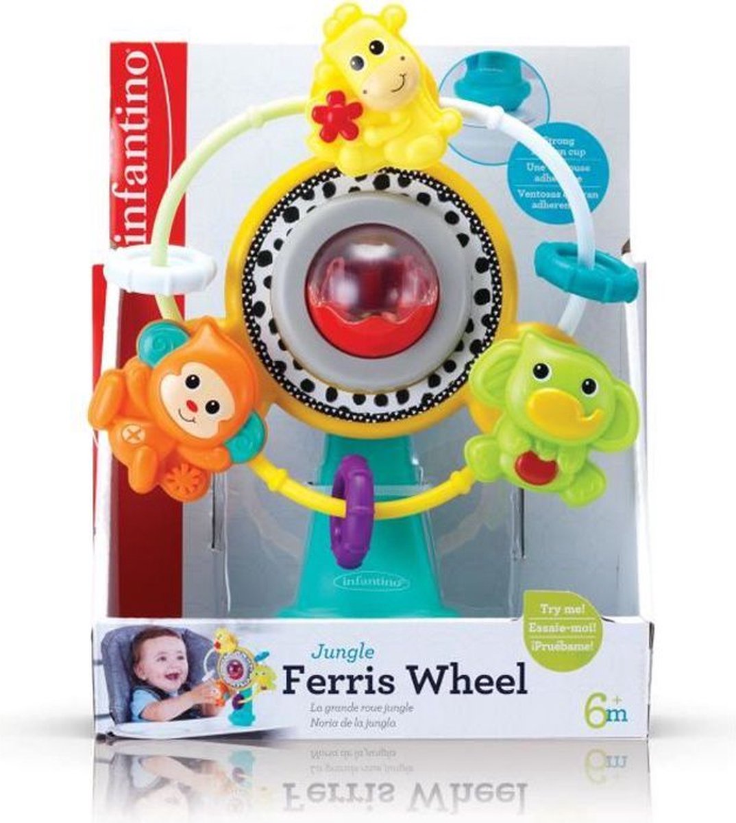 Infantino reuzenrad zuignap tafel speelgoed