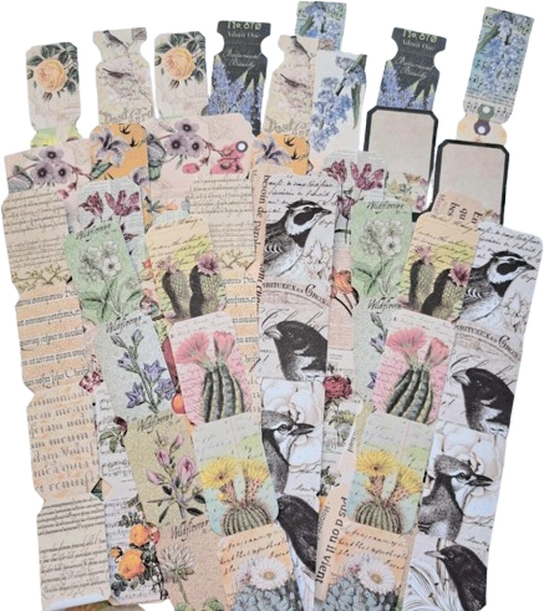 Bullet Journal Stickers - Planner Agenda Stickers - 30 Stuks - Bloemen - Vogels - Ticket - Postzegel - Scrapbook stickers - Deco stickers - Stickers volwassenen en kinderen