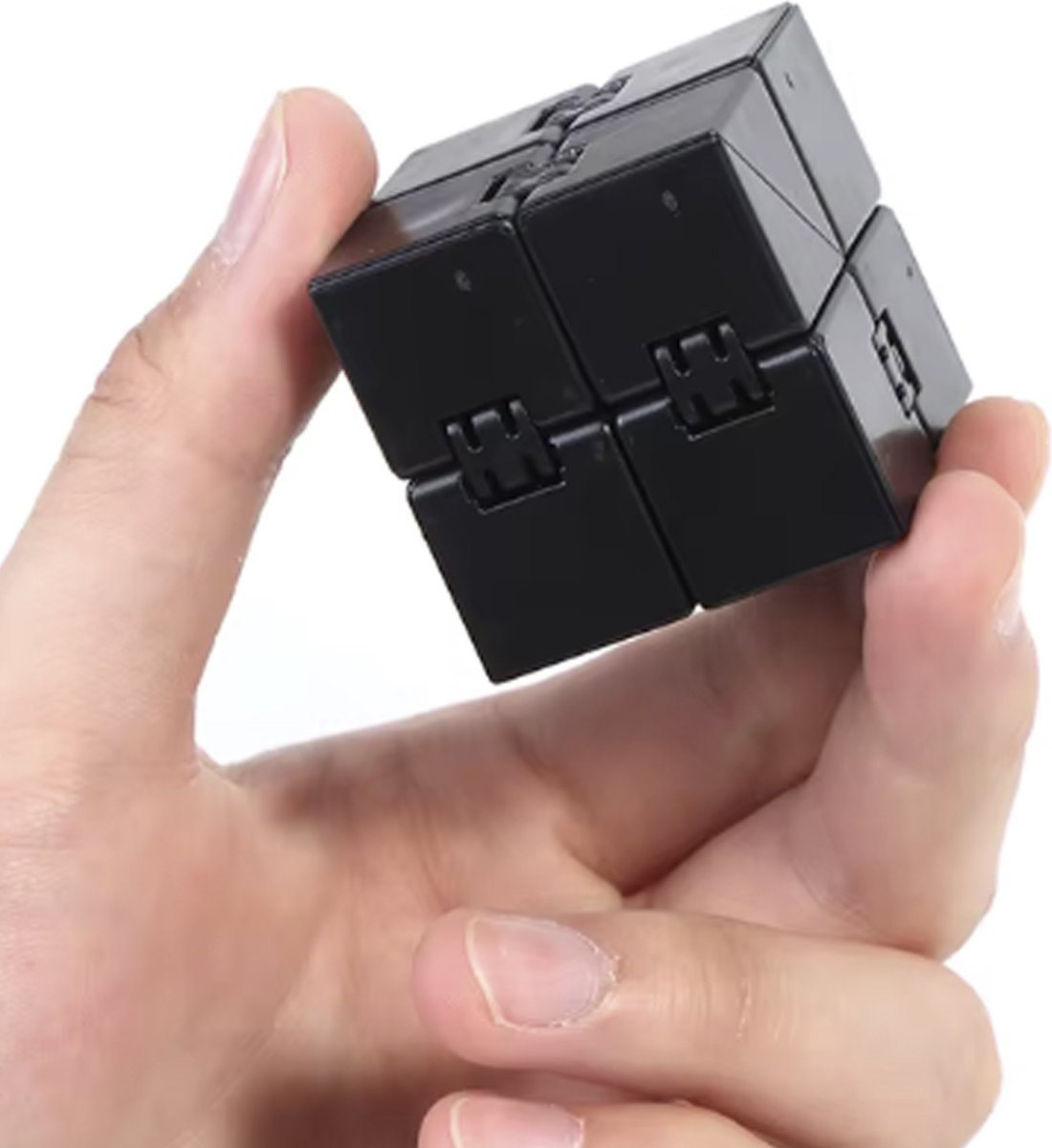 Infinity Cube Fidget - Stressverlichtend speelgoed voor concentratie - Zwart