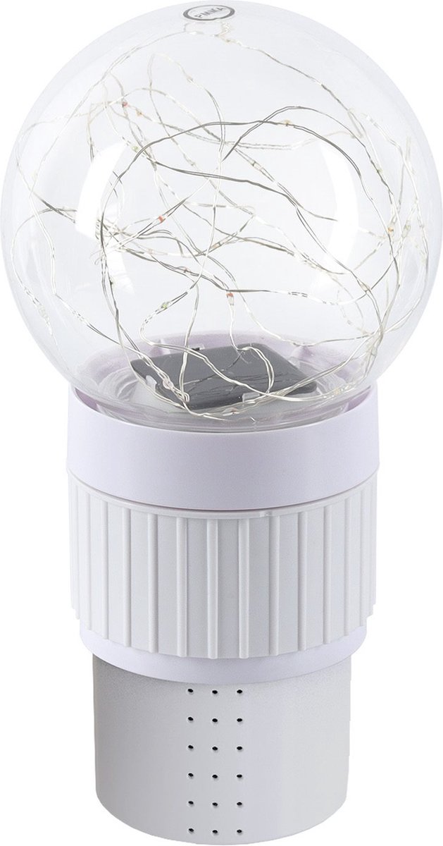 InflaGlow Solar Chloordrijver met Warm Wit LED verlichting - Werkt op Zonne-energie - Accuduur tot wel 7 uur