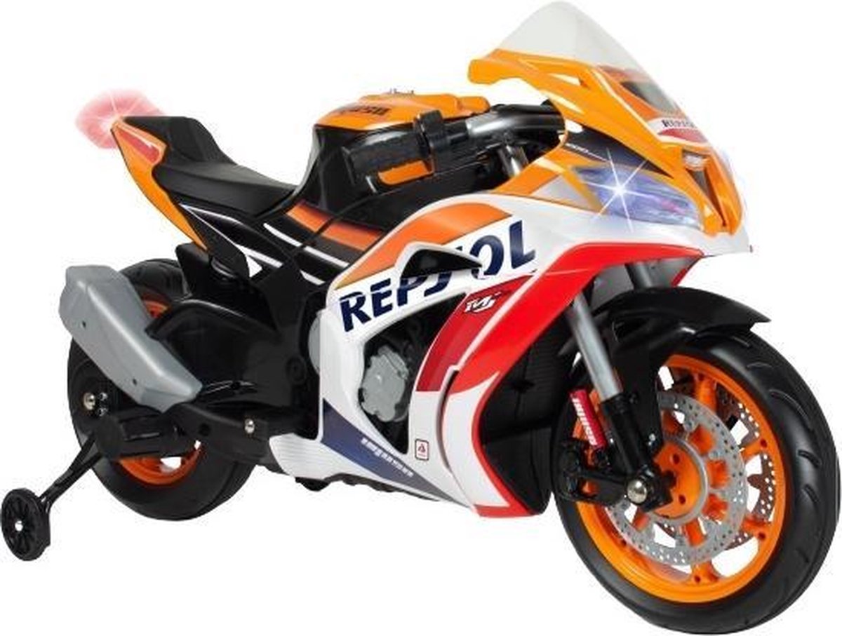 Injusa Accuvoertuig Motorfiets Repsol 12v 113 Cm Oranje/wit