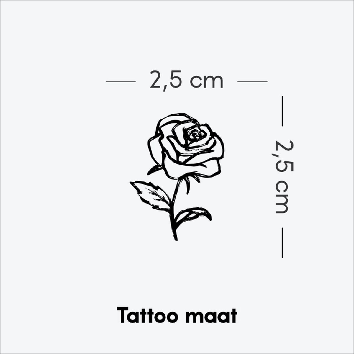 Blushing Beauty - Tijdelijke Tattoo volwassenen - Plantaardige inkt - Blijft 2 weken staan - Ink Identity