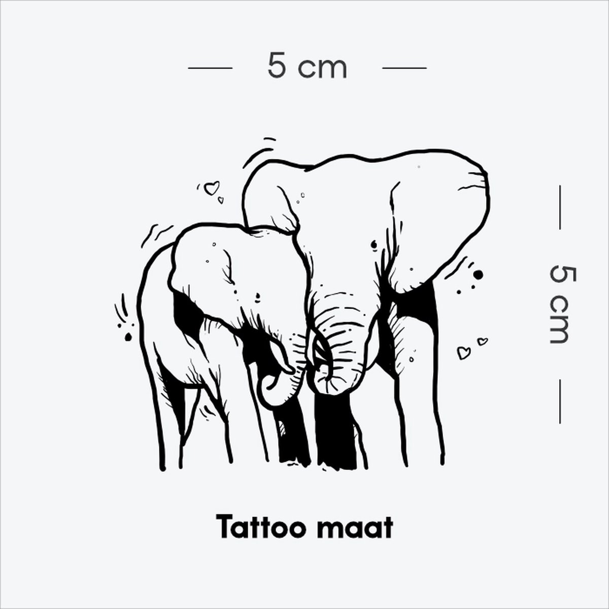 Bonds of Love - Tijdelijke Tattoo volwassenen - Plantaardige inkt - Blijft 2 weken staan - Ink Identity