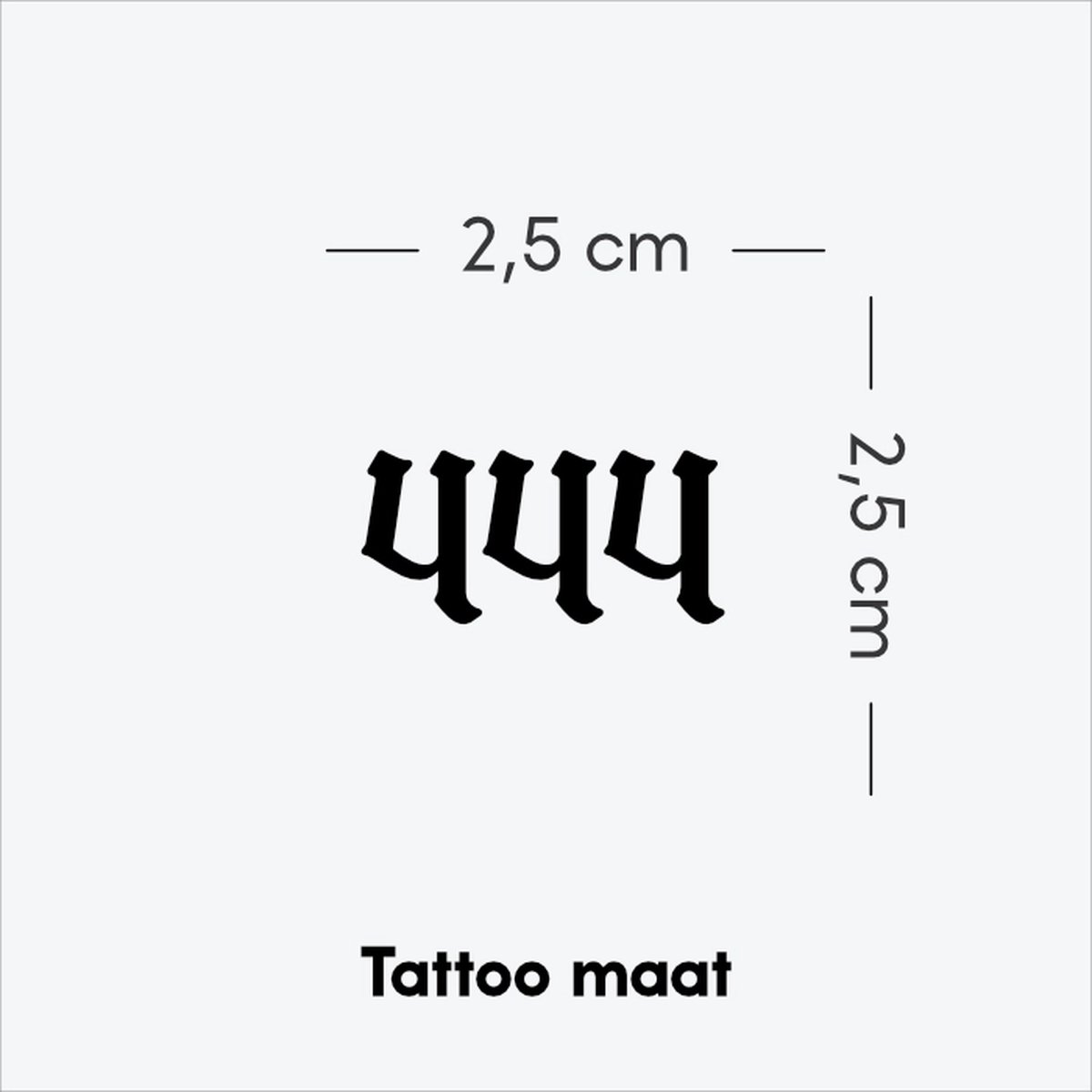 Engelengetal 444 - Tijdelijke Tattoo volwassenen - Plantaardige inkt - Blijft 2 weken staan - Ink Identity