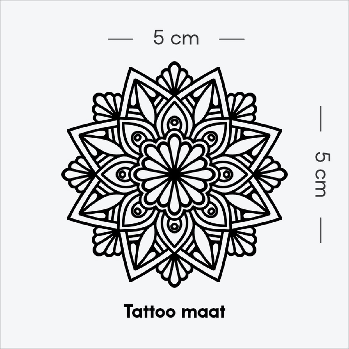 Kaleidoscopisch patroon: Wegen naar morgen - Tijdelijke Tattoo volwassenen - Plantaardige inkt - Blijft 2 weken staan - Ink Identity