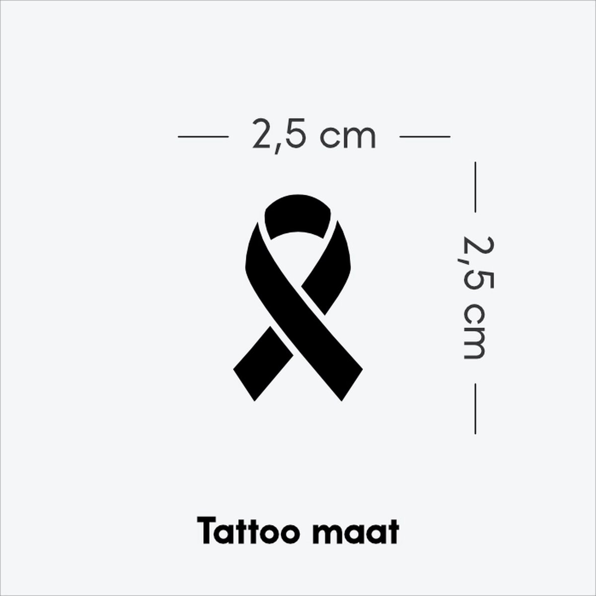 Lint van Hoop - Tijdelijke Tattoo volwassenen - Plantaardige inkt - Blijft 2 weken staan - Ink Identity