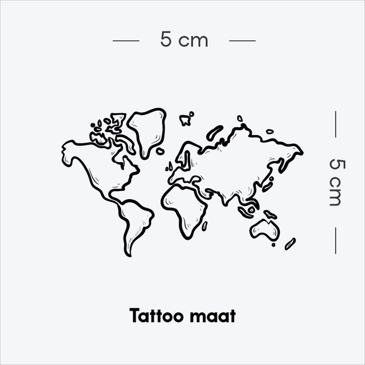 Worldly Explorer - Tijdelijke Tattoo volwassenen - Plantaardige inkt - Blijft 2 weken staan - Ink Identity